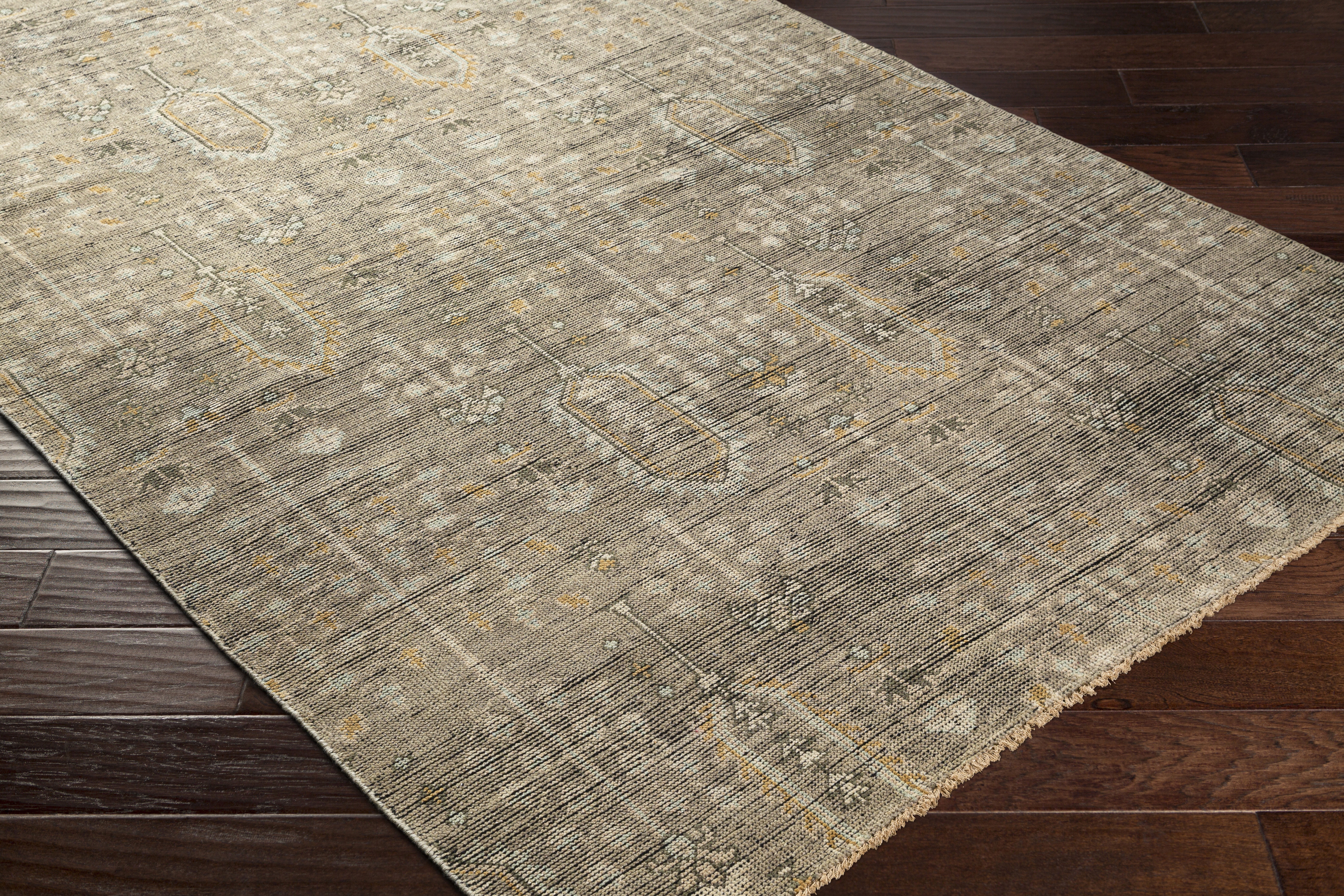 Reign Beige Indoor 12' x 15' Handmade Rug - Image 7