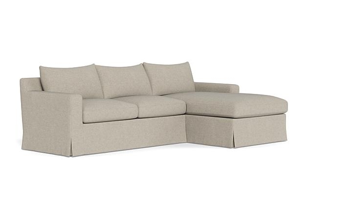Sloan Slipcovered Right Chaise Sectional - Image 1