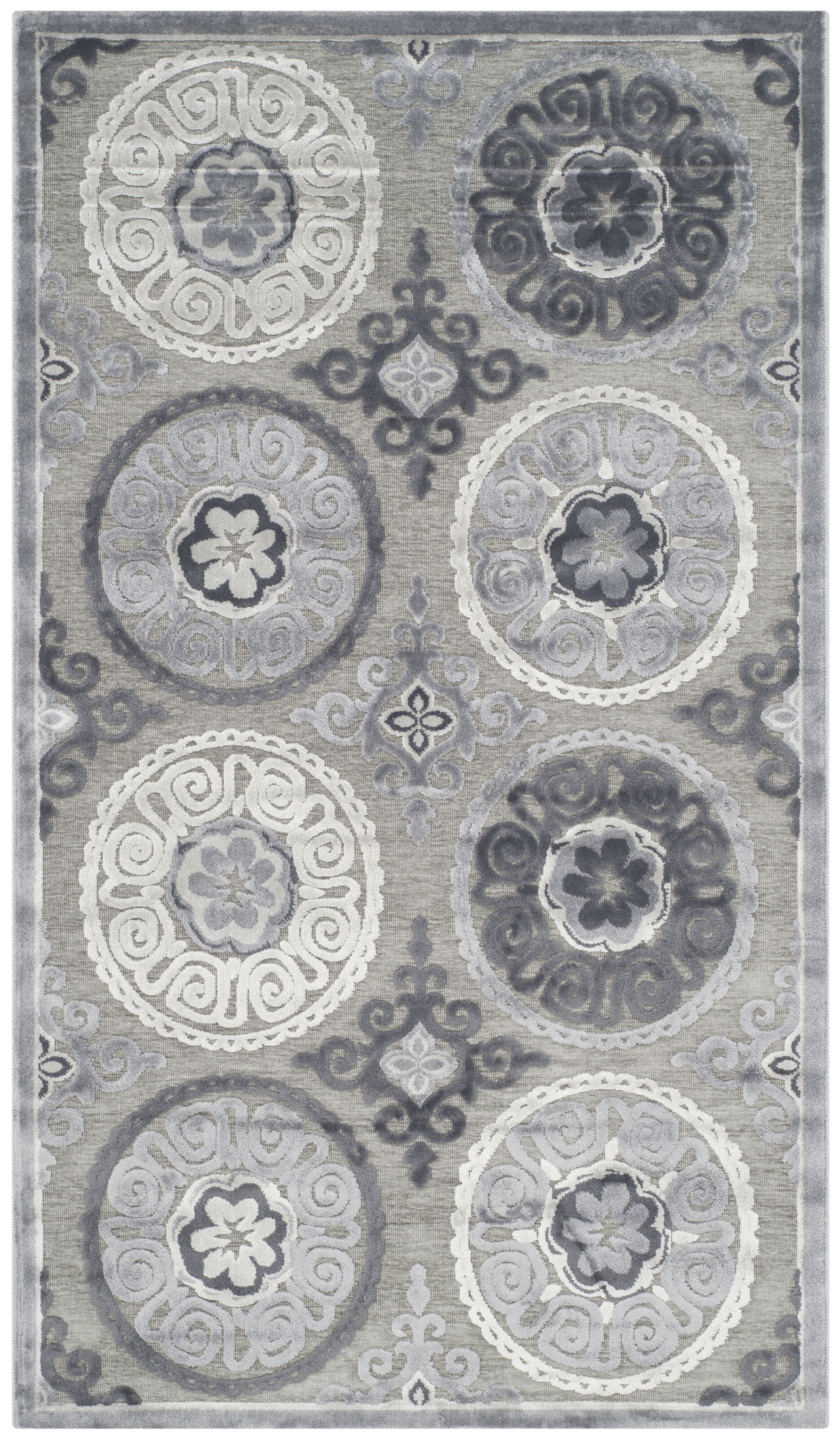 Arlo Home Woven Area Rug, PAR645B, Light Grey/Dark Grey,  4' X 6' - Image 0
