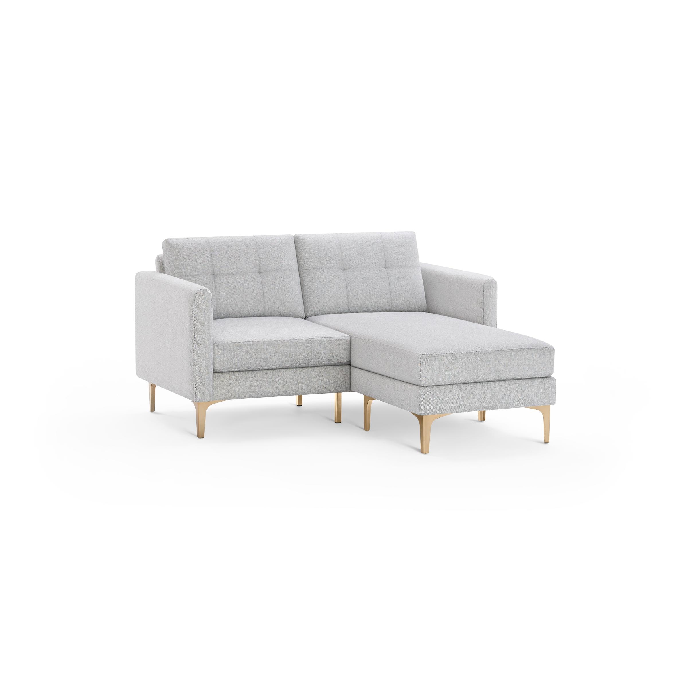 The Arch Nomad Sectional Loveseat in Crushed Gravel - Image 1