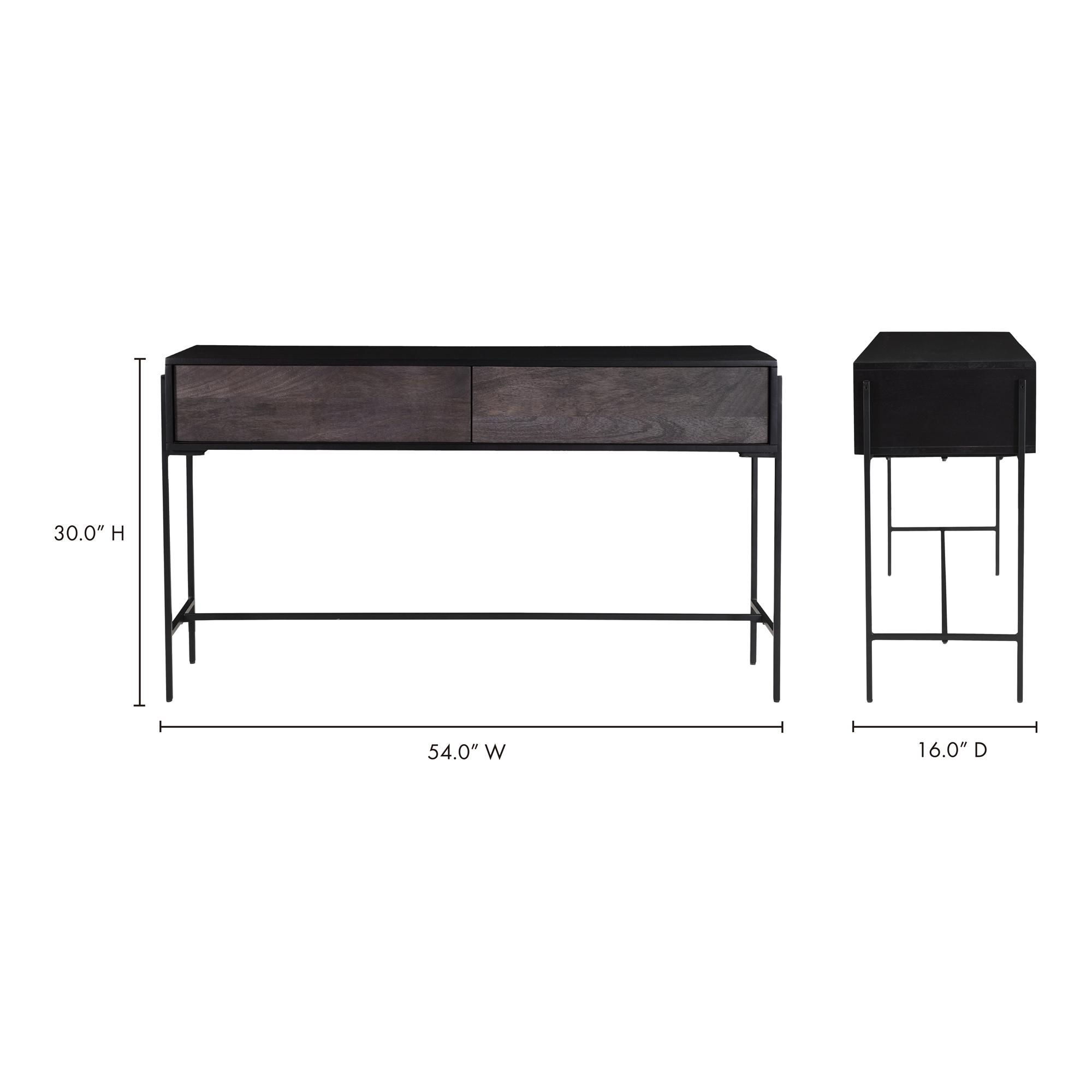 Tobin Console Table Charcoal Grey - Image 7