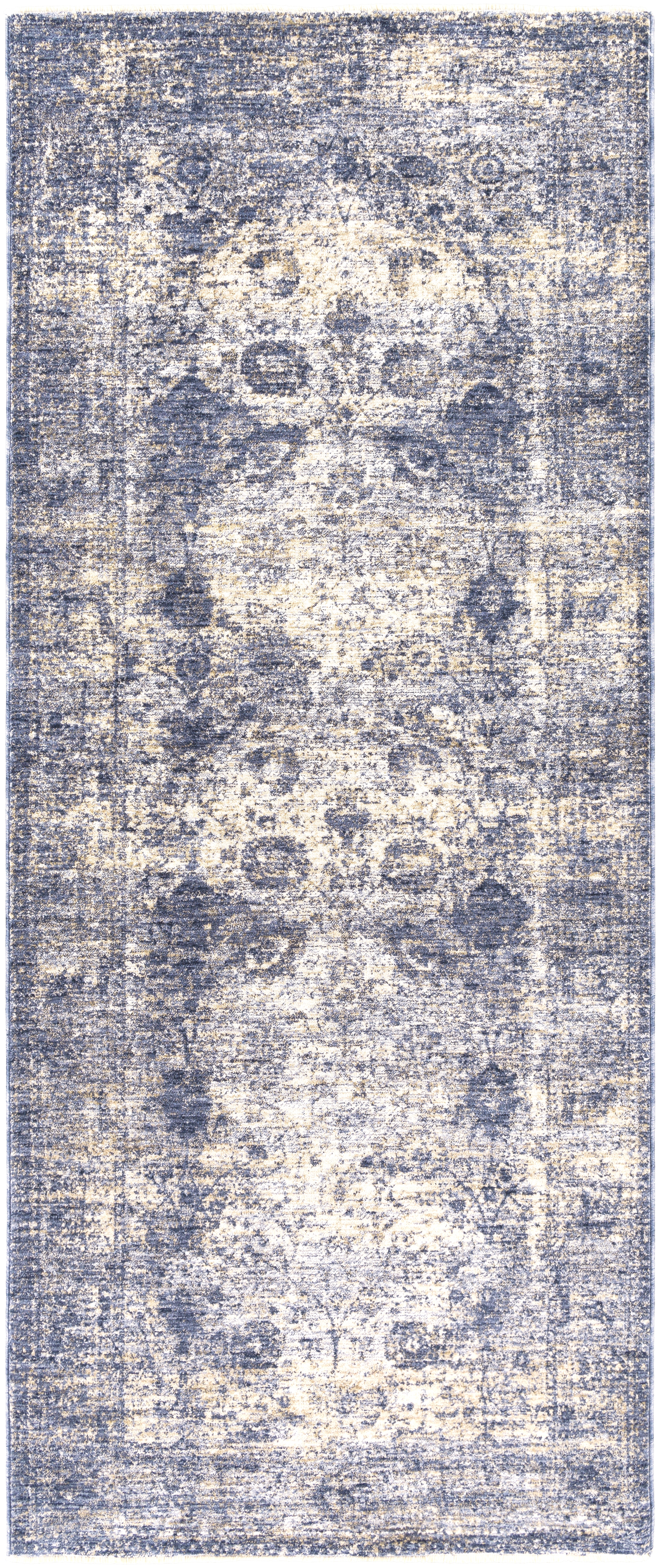 Lincoln Gray Indoor 3'3" x 8' Machine Woven Rug - Image 0
