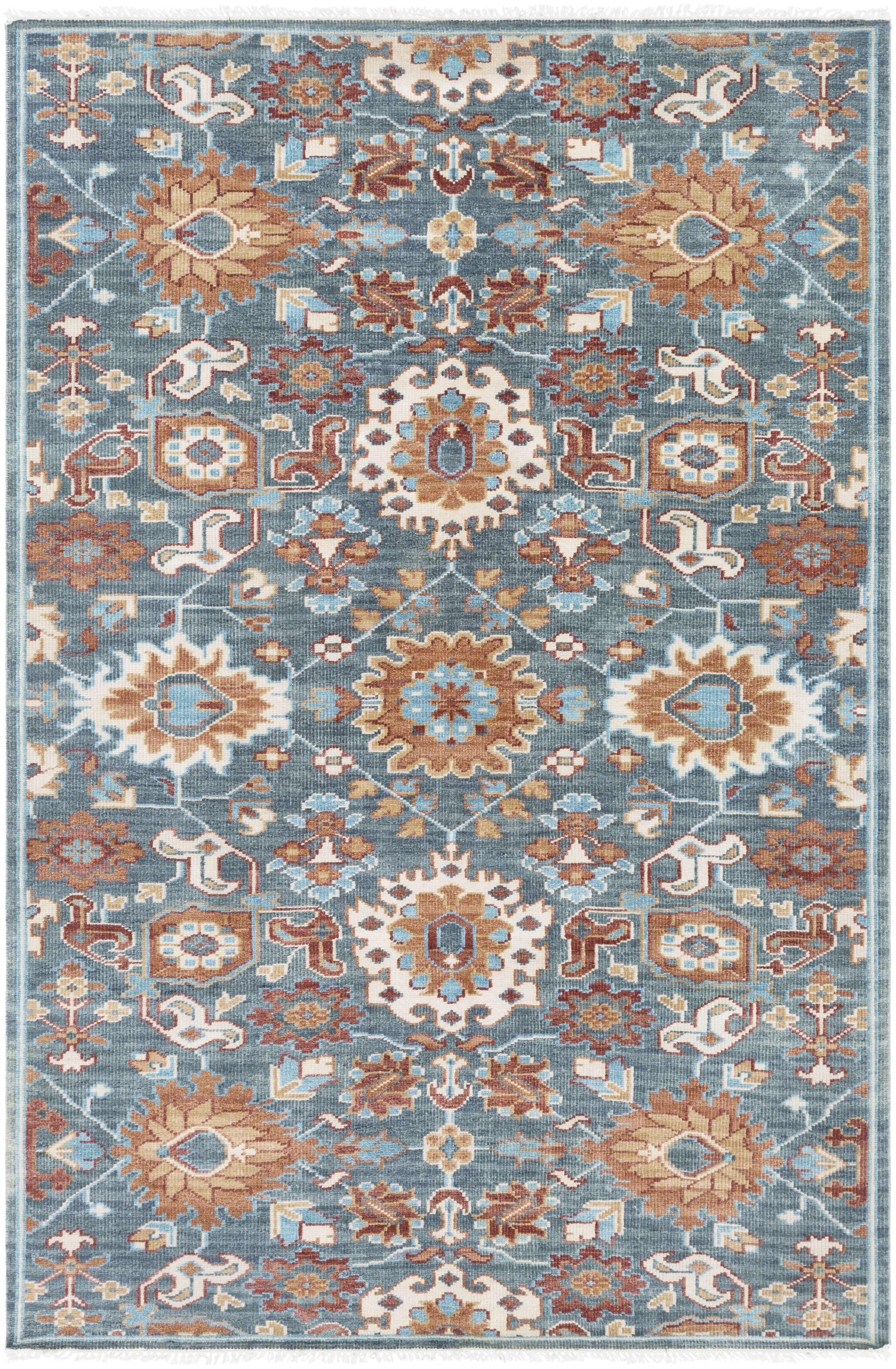 Elixir Blue Indoor 2' x 3' Handmade Rug - Image 0