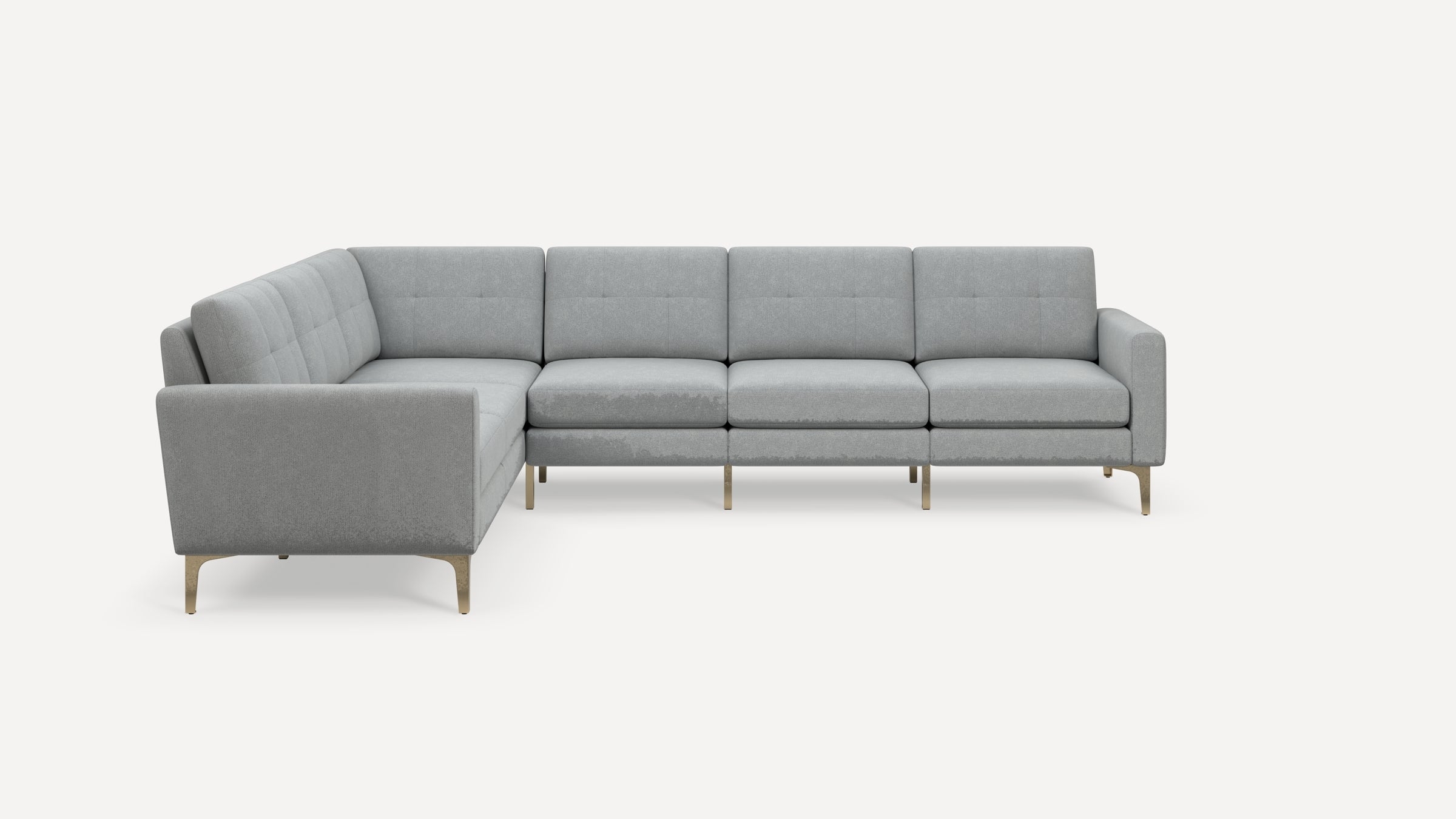 Nomad 6-Seat Corner Sectional - Georgia Clay - Performance Chenille / Black - Metal / Slope - Image 3