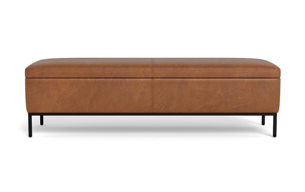 Miller Leather Storage Bench - Image 0