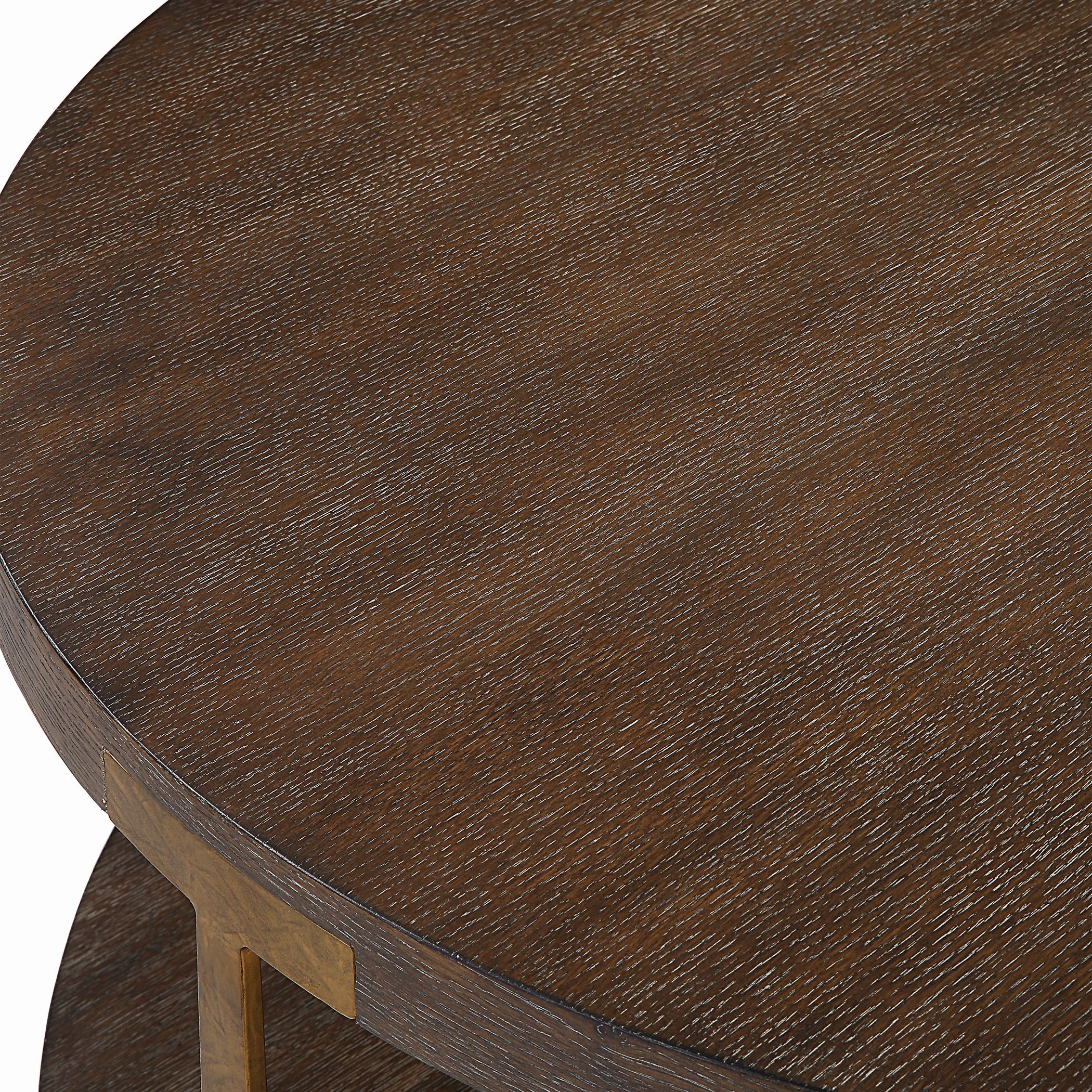 Palisade Round Wood Coffee Table - Image 7