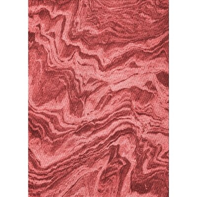 Abstract Rouge/Brown Area Rug - Image 0