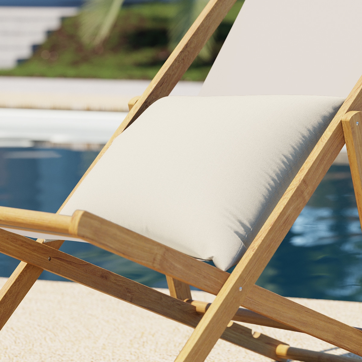 Outdoor 20" Throw Pillow, Canvas, 20" x 20" - Image 1