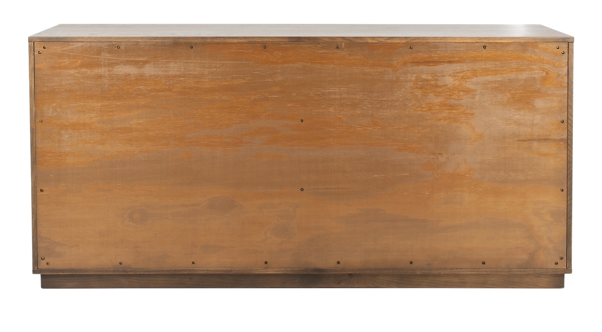 Zeus 6 Drawer Wood Dresser - Natural - Safavieh - Image 8