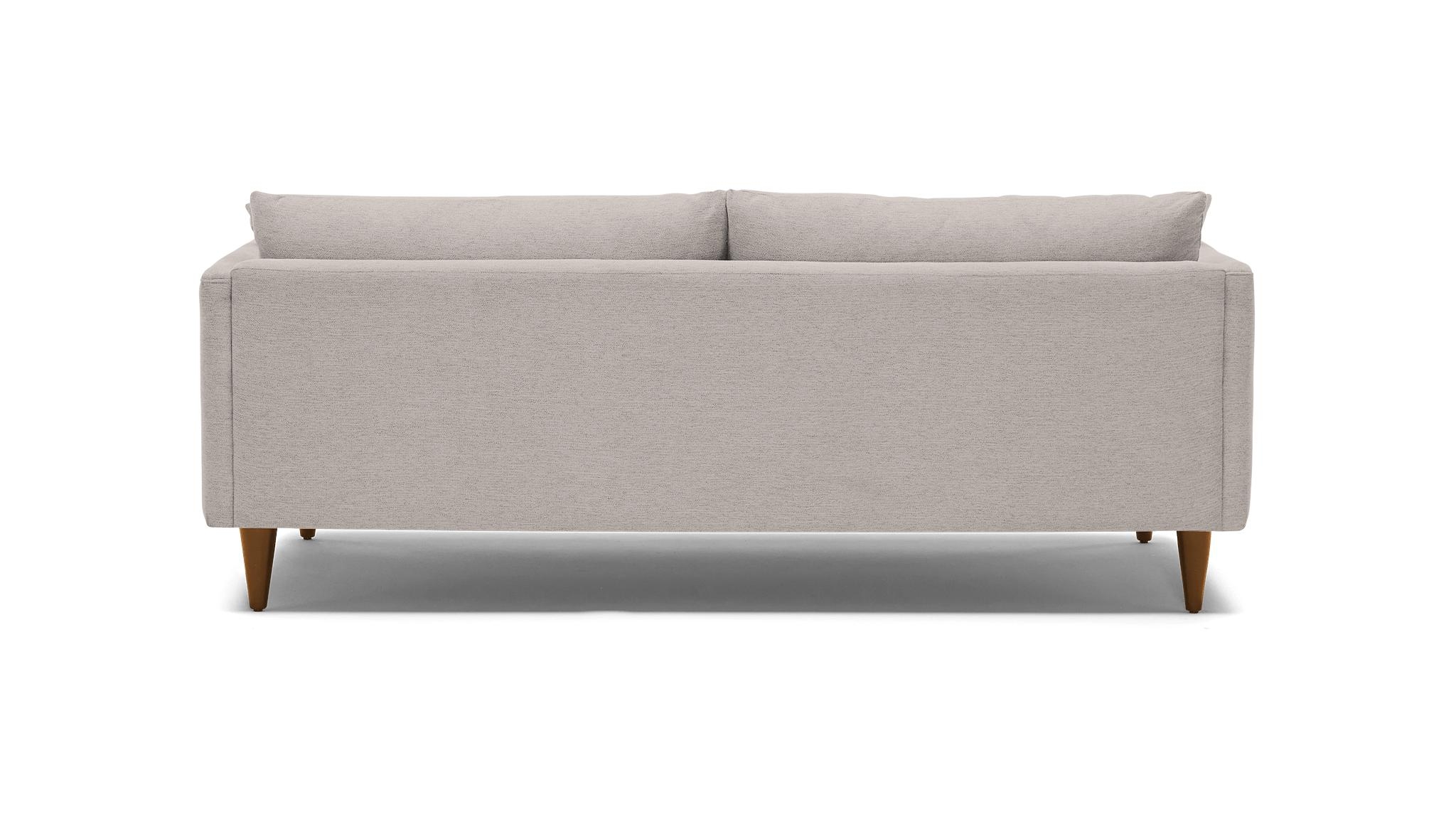 Gray Lewis Mid Century Modern Sofa - Notion Gunsmoke - Mocha - Cone - Image 4