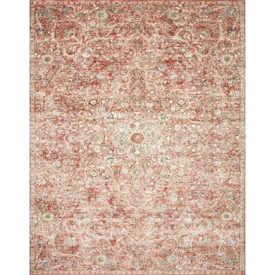 Wuest Oriental Ivory/Red Area Rug - Image 0