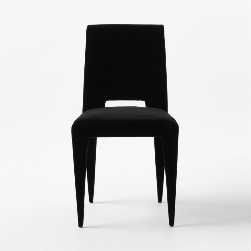 Editor Black Velvet Dining Chair Set of 4 - Image 2