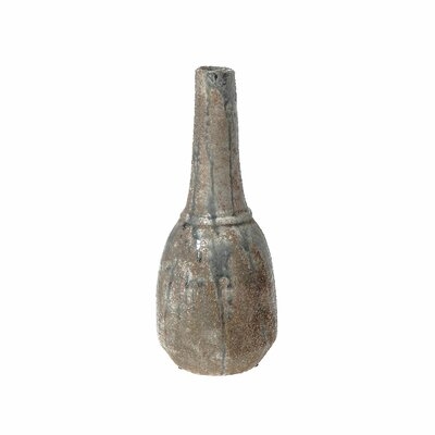 Brown 8.5" Ceramic Table Vase - Image 0