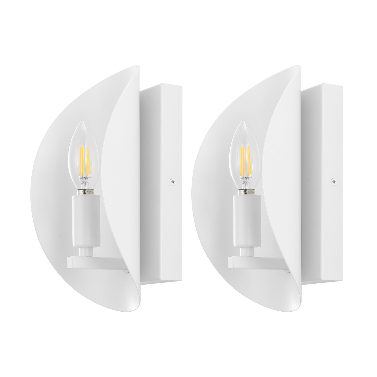 Calluna 4" Wall Sconce - White - Safavieh - Image 0