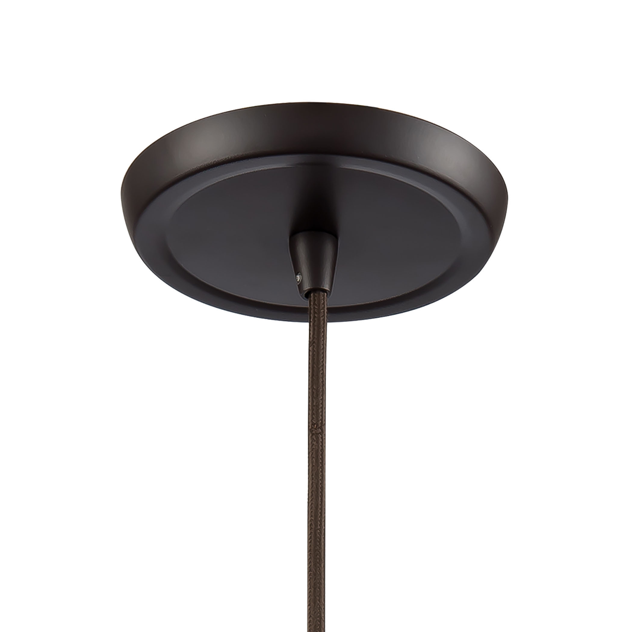 Hand Formed Glass 8'' Wide 1-Light Mini Pendant - Oil Rubbed Bronze - Image 2