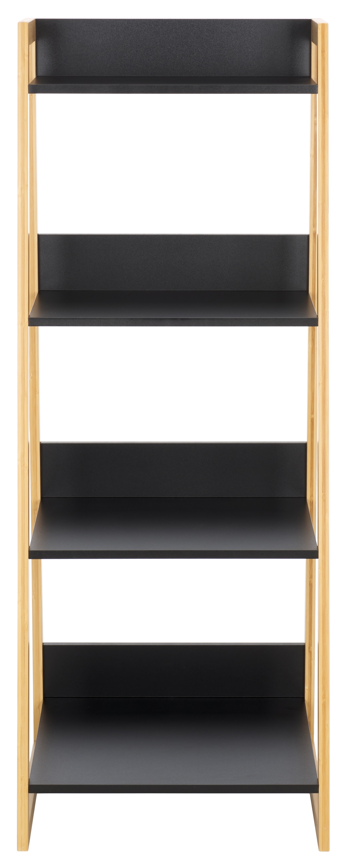 Barteau 4 Tier Shelf - Natural / Black - Safavieh - Image 0