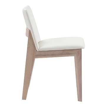 Splayed Oak Legs Dining Chair,Upholstery,dark grey - Image 2
