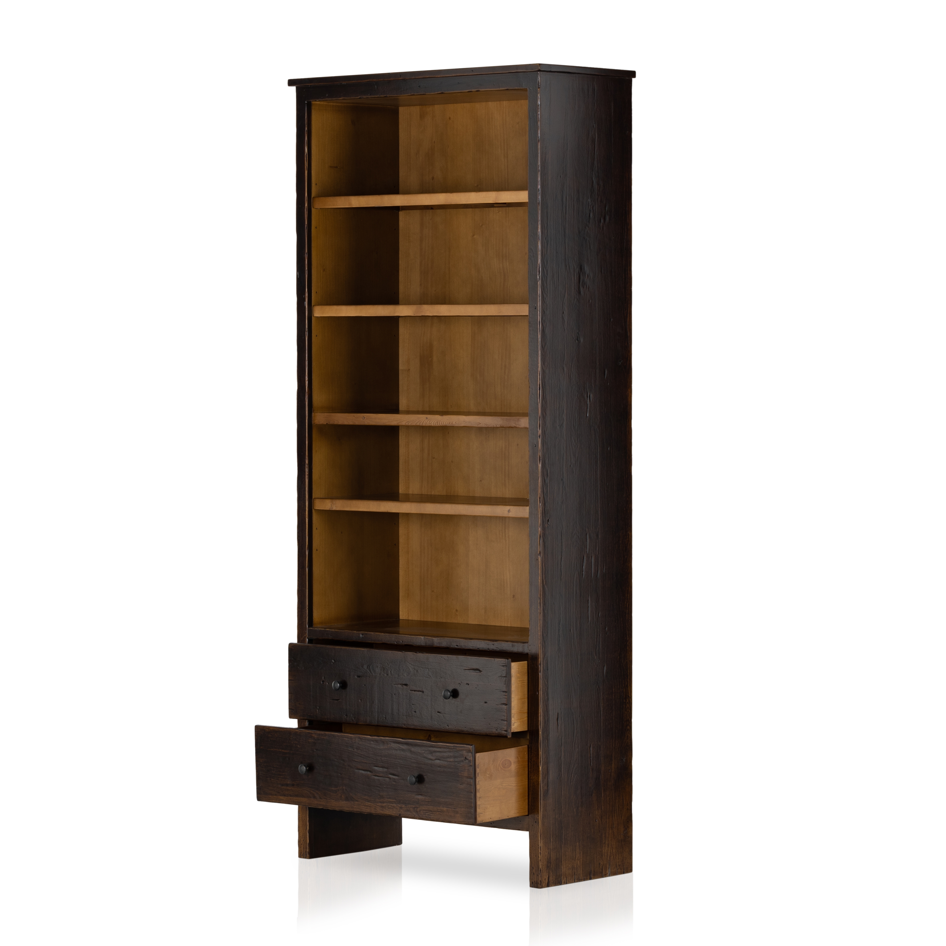 Macgregor Bookcase-Distressed Walnut - Image 4
