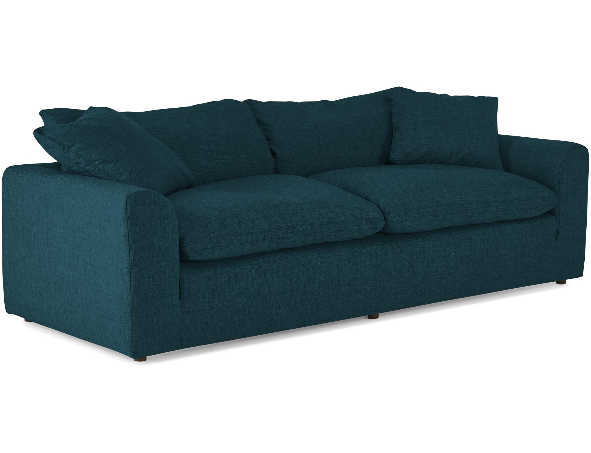 Blue Bryant Mid Century Modern Sofa - Sunbrella Premier Lagoon - Image 1