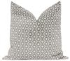 Paloma Cut Velvet Pillow Cover, Gray, 18" x 18" - Image 1