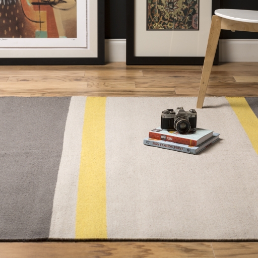Frontier Yellow Indoor 2' x 3' Handmade Rug - Image 0