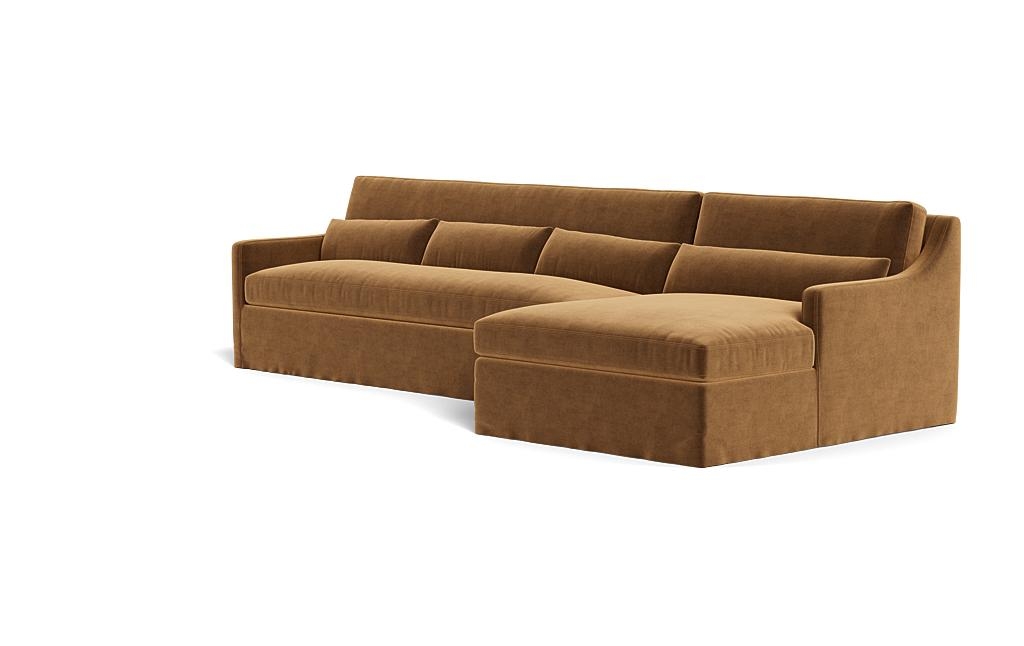 Ella Slipcovered 4-Seat Right Chaise Sectional - Image 2