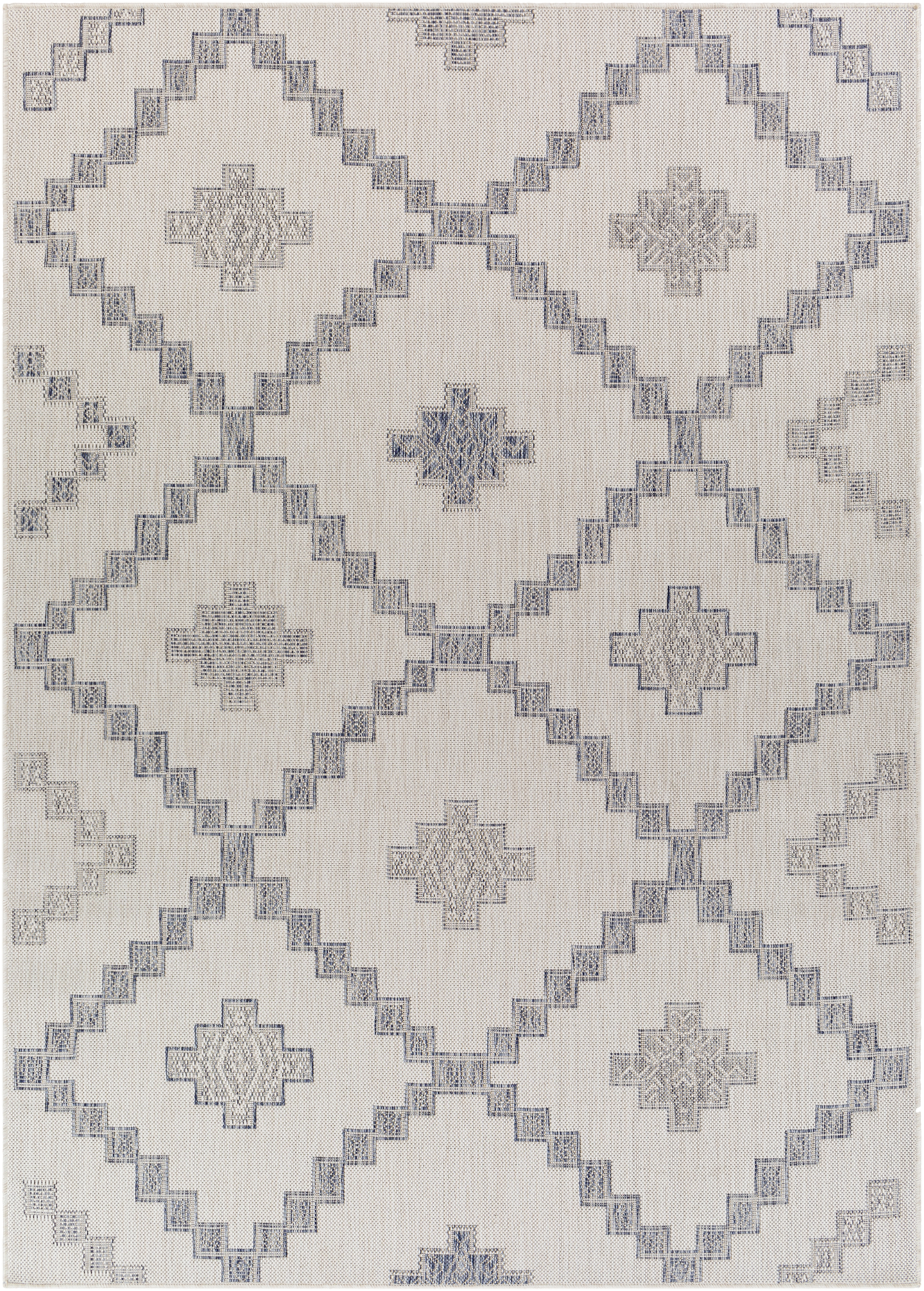 Tuareg Beige Outdoor 9'2" x 12' Machine Woven Rug - Image 0