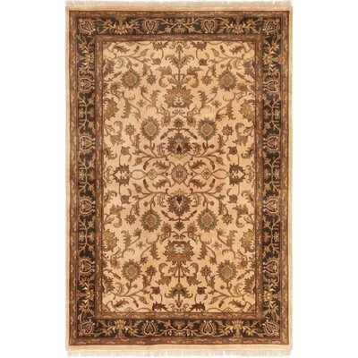 One-of-a-Kind Halloran Hand-Knotted 2010s Sultanabad Brown/Beige 6' x 8'8" Wool Area Rug - Image 0