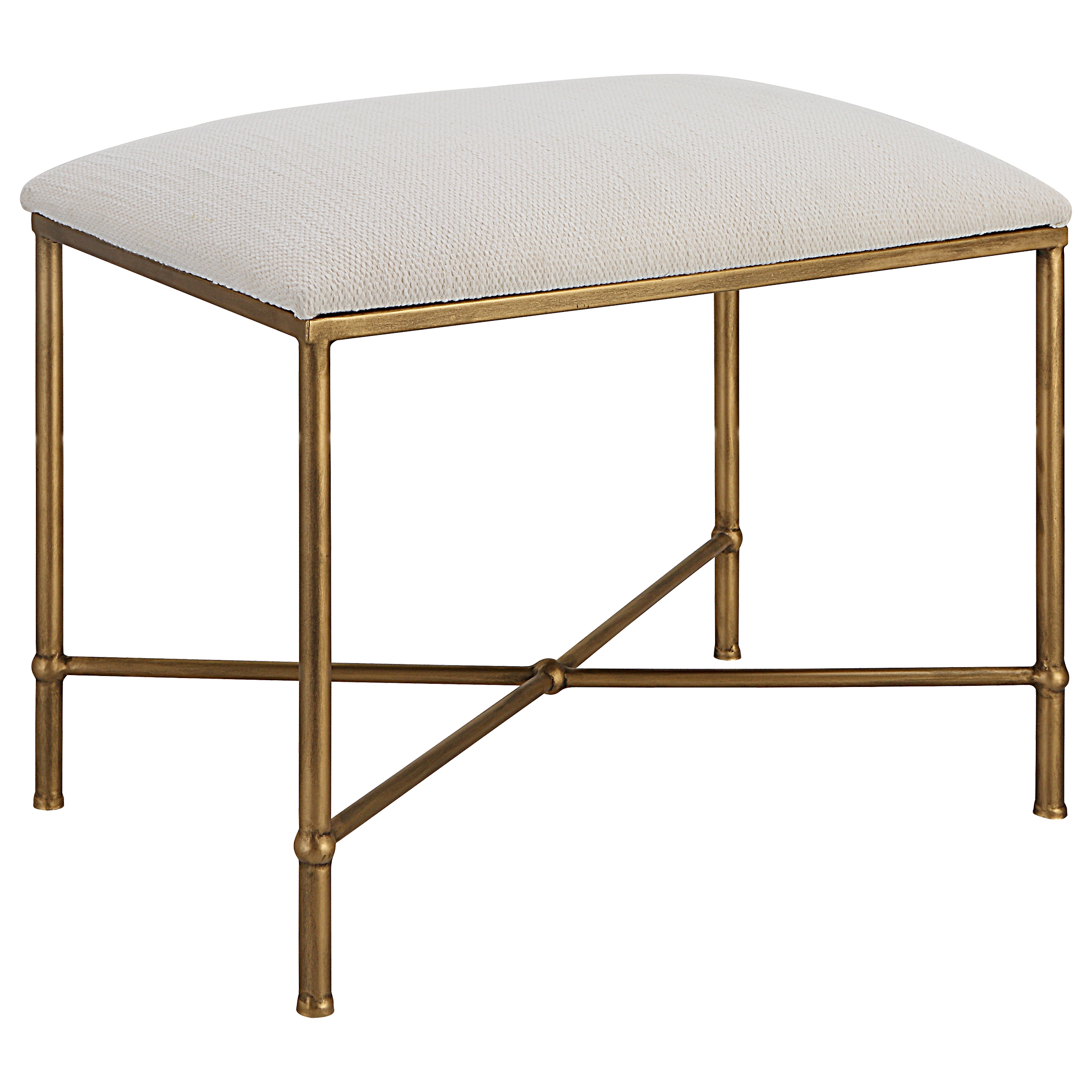Avenham Small Gold Framed Bench - Image 2