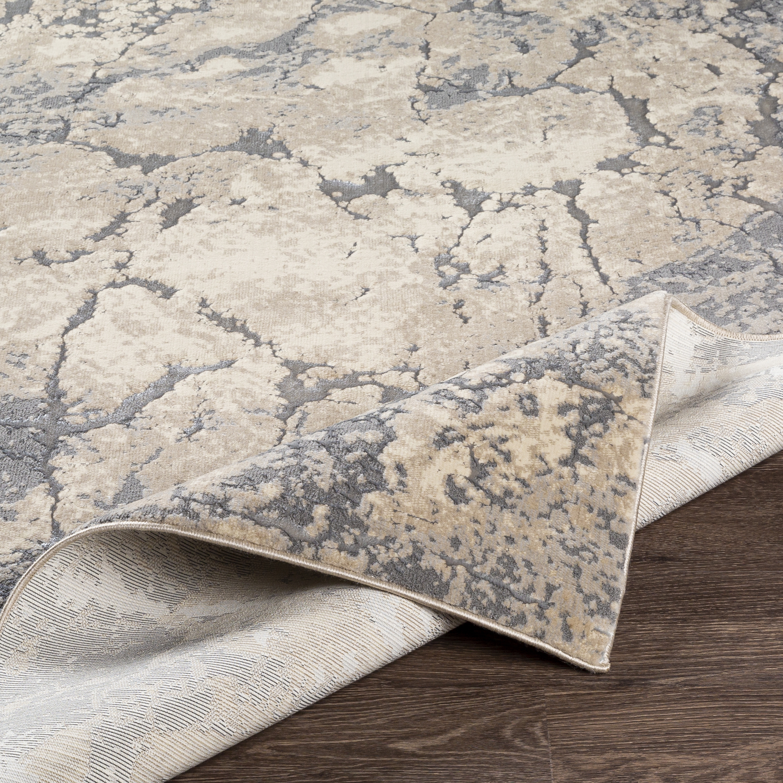 Florence Beige Indoor 2'7" x 7'3" Machine Woven Rug - Image 3