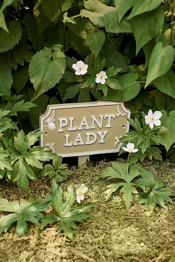 Plant Lady Staked Iron Sign - Image 0