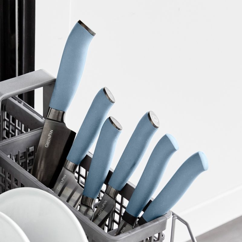 GreenPan ™ Blue Haze Ultimate 16-Piece Titanium Knife Block Set - Image 4