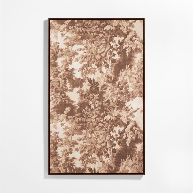 "Eden" Brown & Beige Tapestry Wall Art Print 50"x82" by Jake Arnold - Image 0