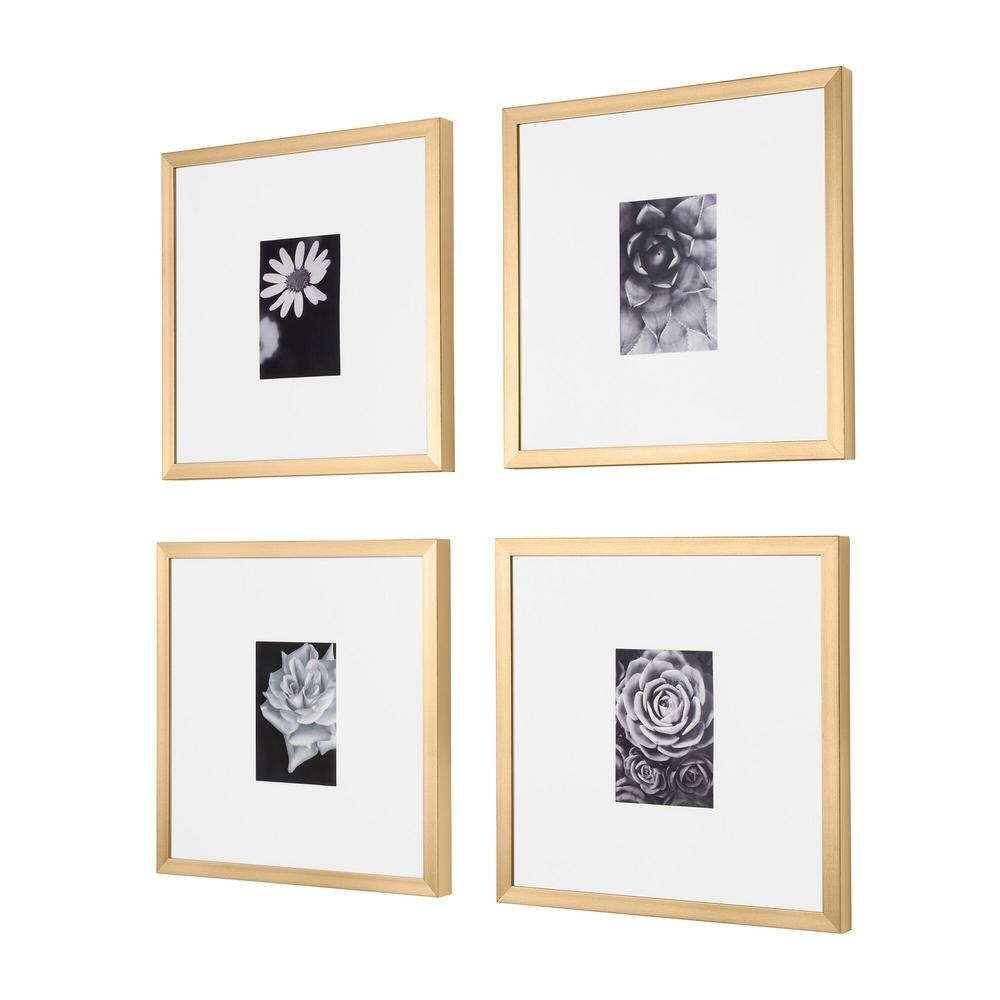 Gallery Picture Frames, Gold, Set of 4 - Image 1