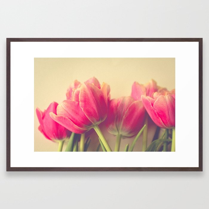 Tulip Framed Art Print by Olivia Joy St.claire - Cozy Home Decor, - Conservation Walnut - LARGE (Gallery)-26x38 - Image 0