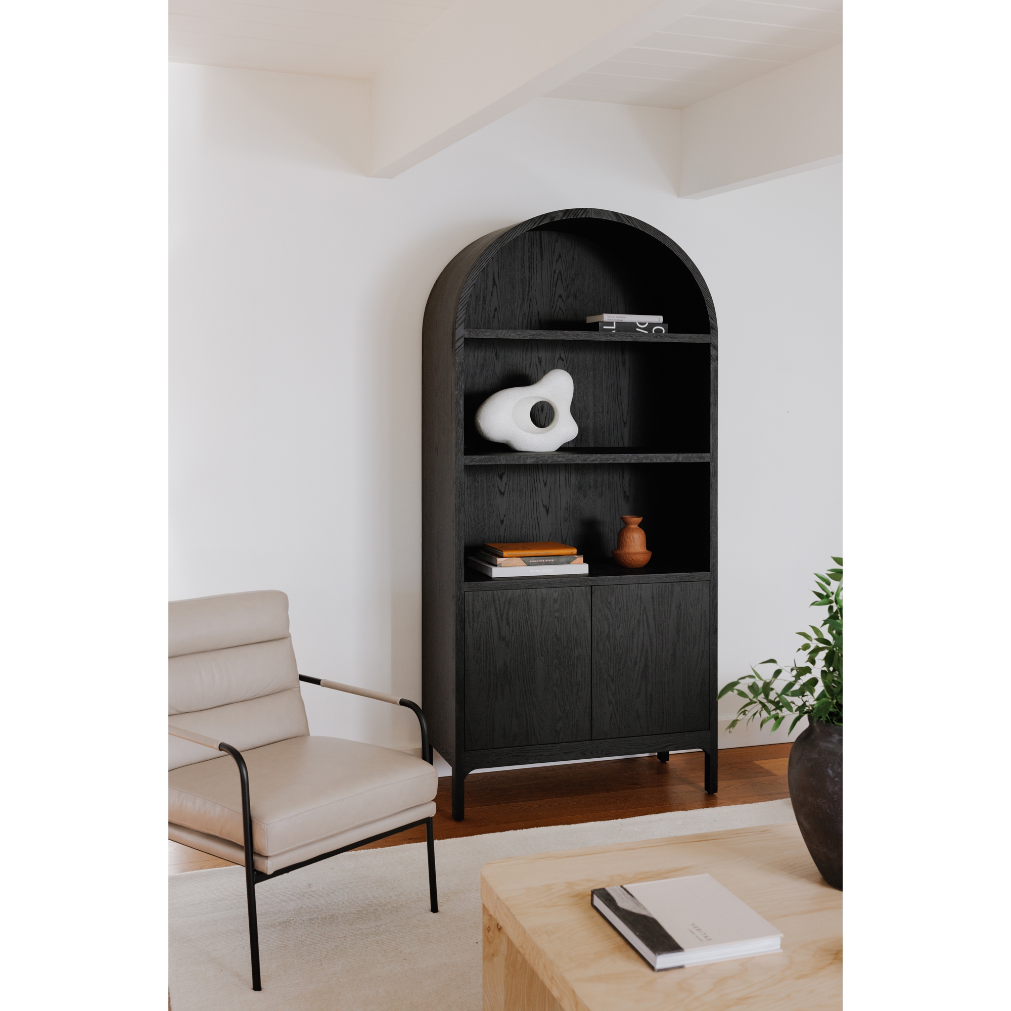 Wilde Display Cabinet Black Oak - Image 6