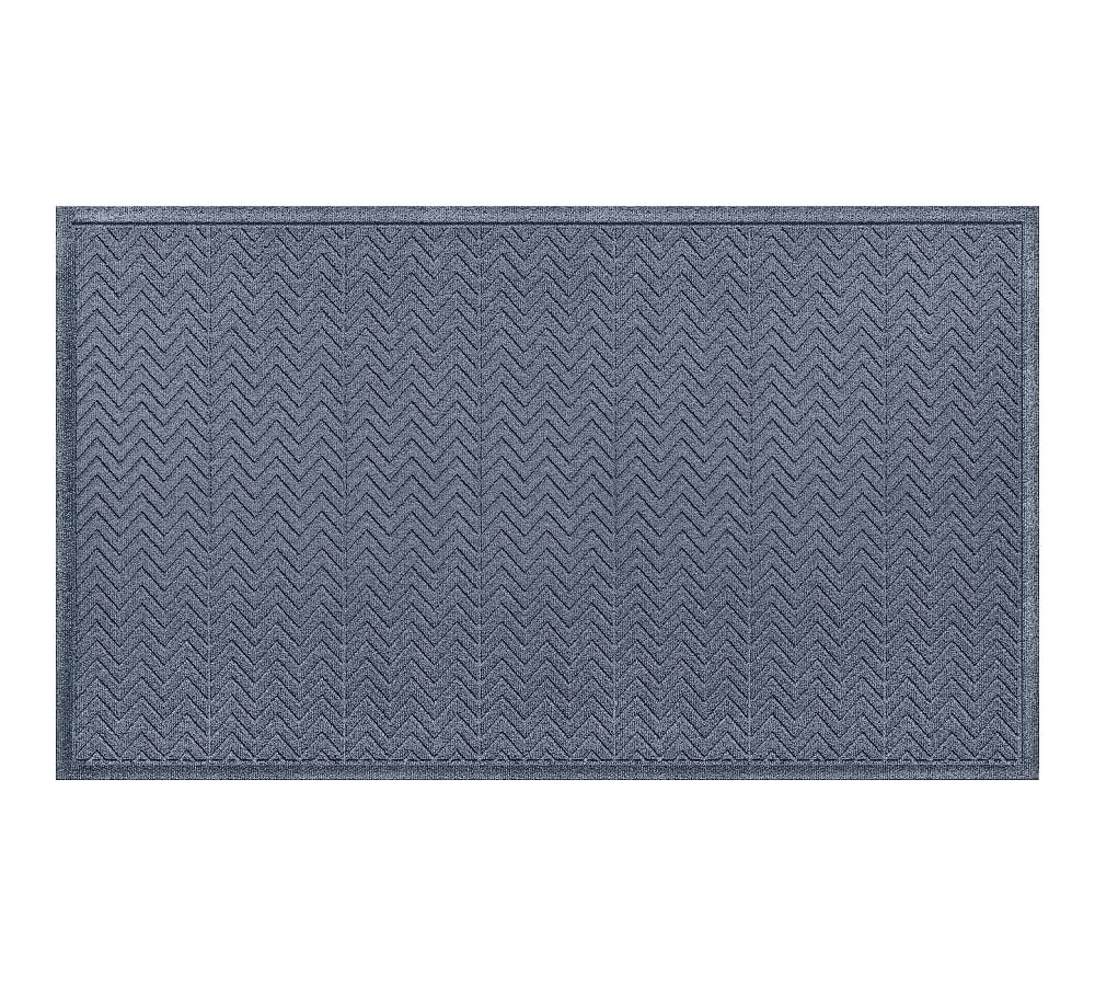 Waterhog Chevron Doormat, 3 x 5', Bluestone - Image 0