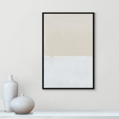 Alabaster Abstract - Floater Frame Canvas - Image 0