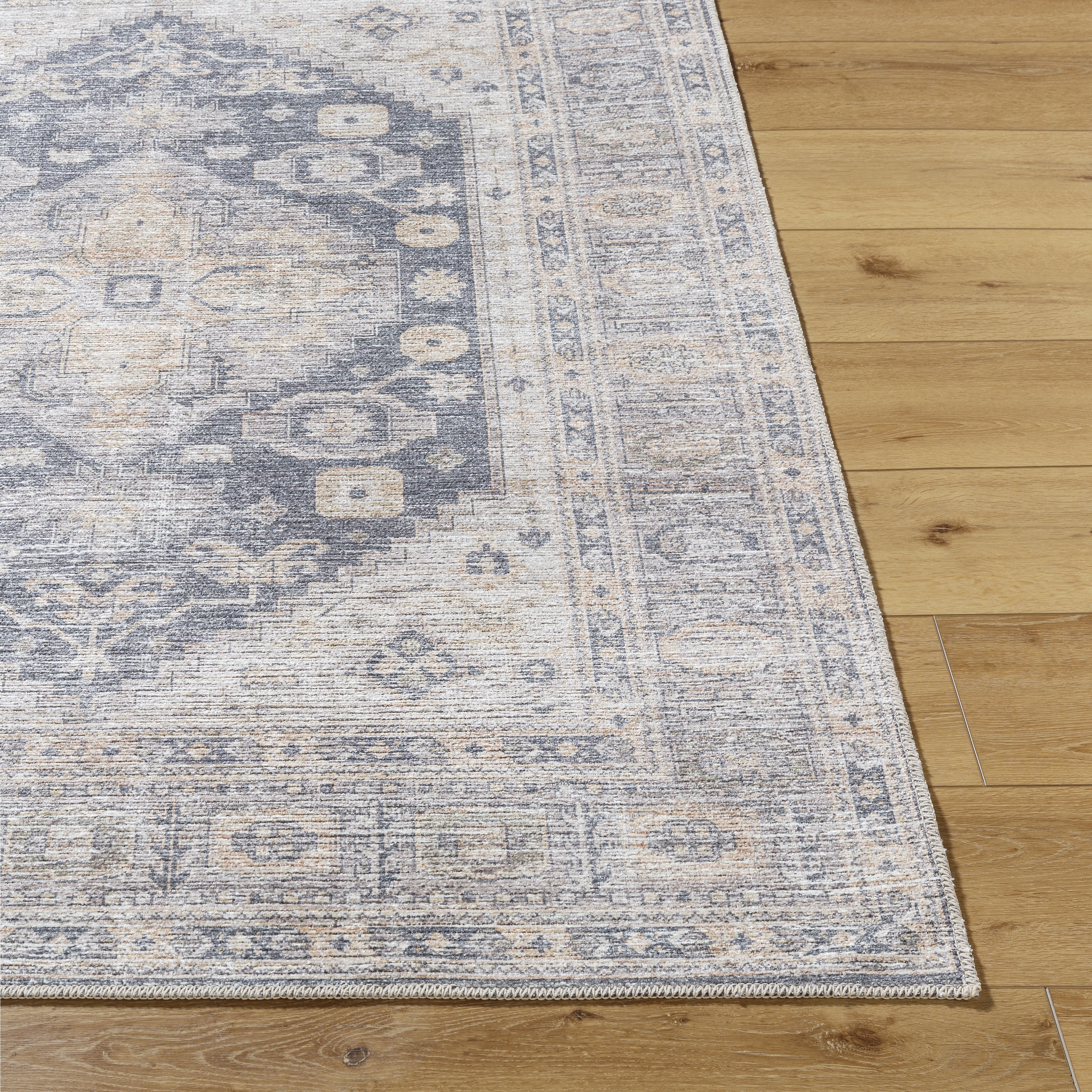 Lorelai Gray Indoor 6'7" x 9' Machine Woven Rug - Image 2