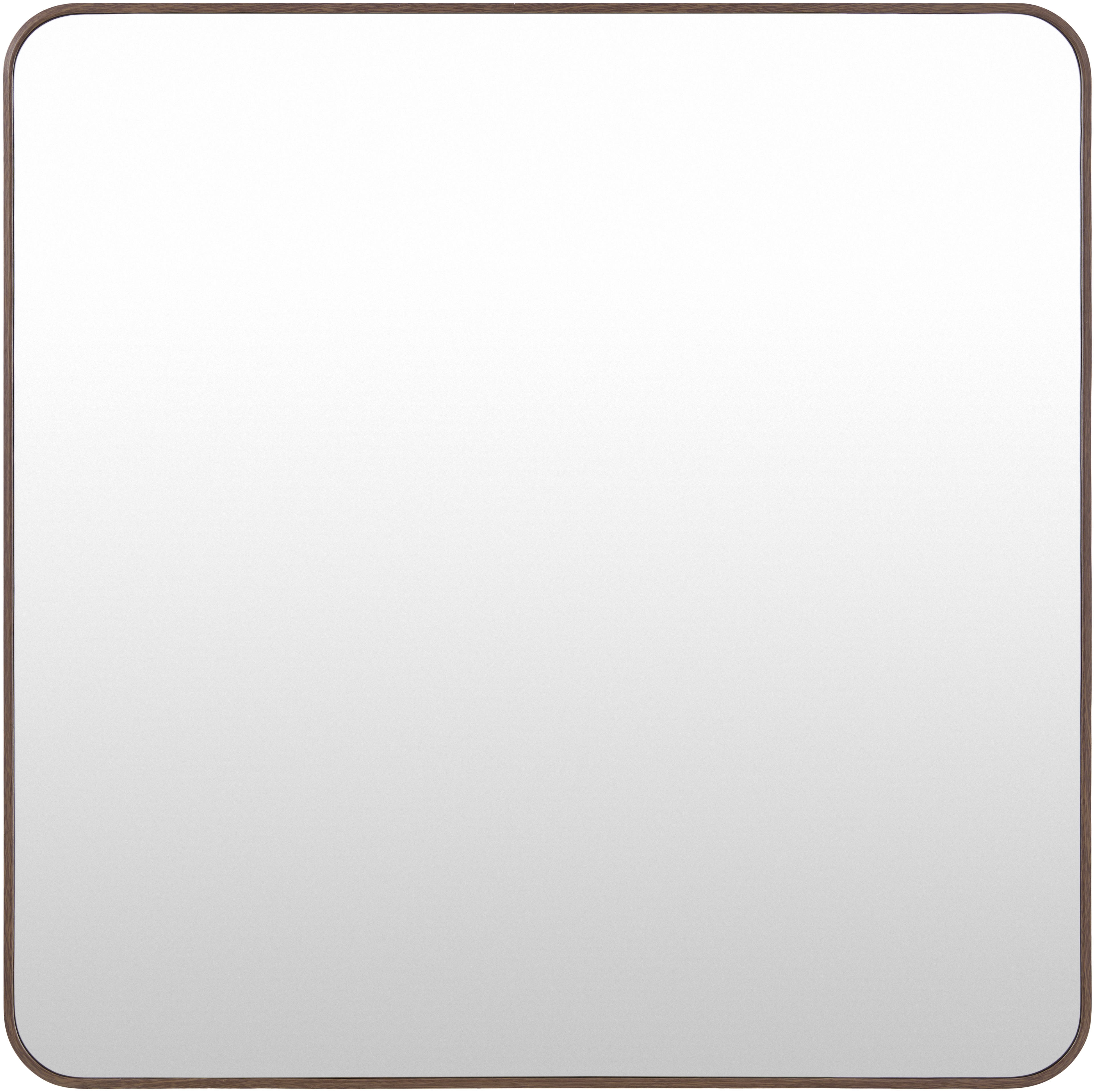 Aranya Dark Brown 32"H x 32"W x 1"D Accent Mirror - Image 0