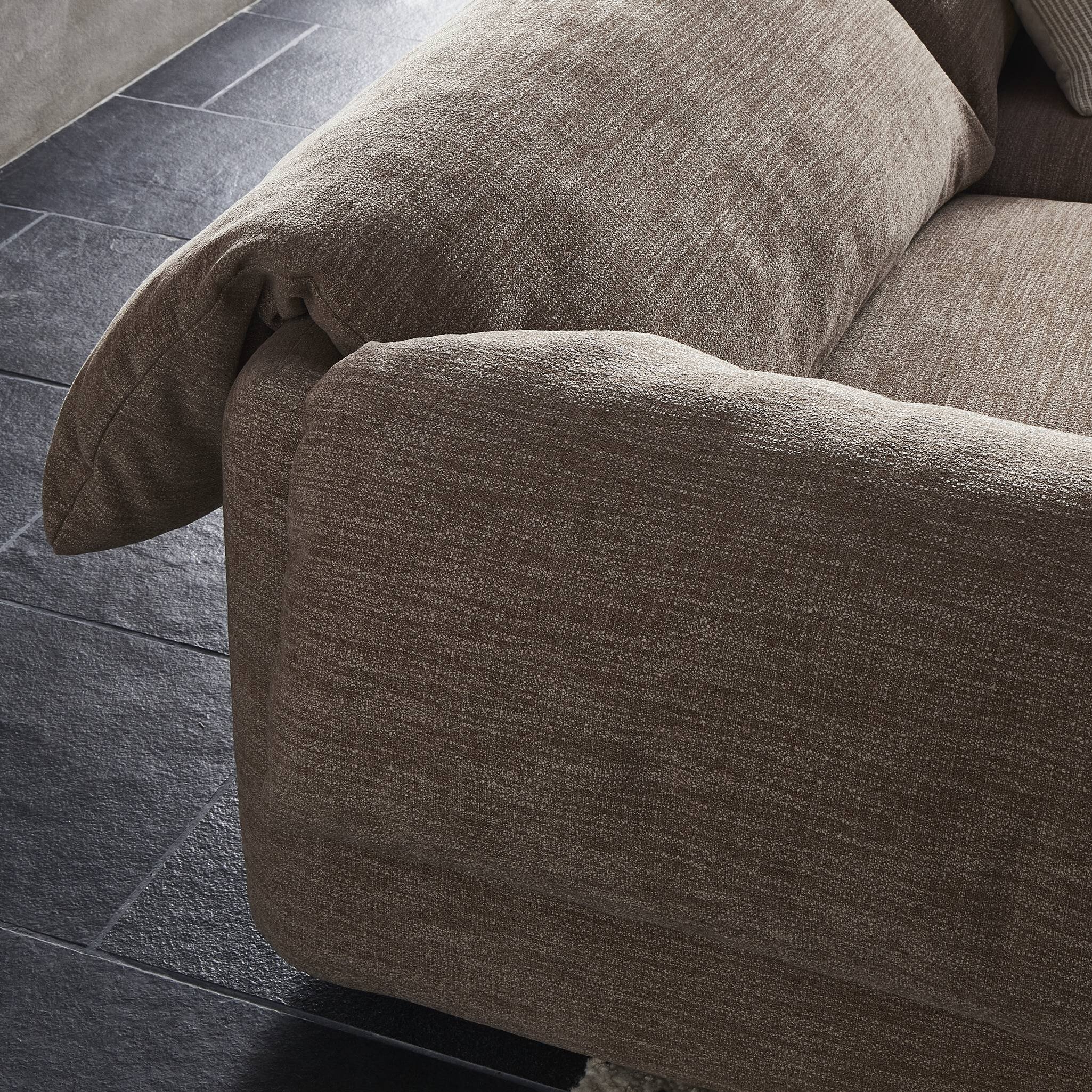 Marcel Sofa-102" - Laken Taupe - Image 13