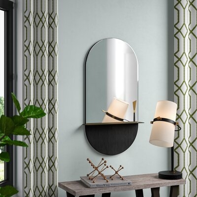 Irregular Unframed Shelves Wall Mirror - Image 0