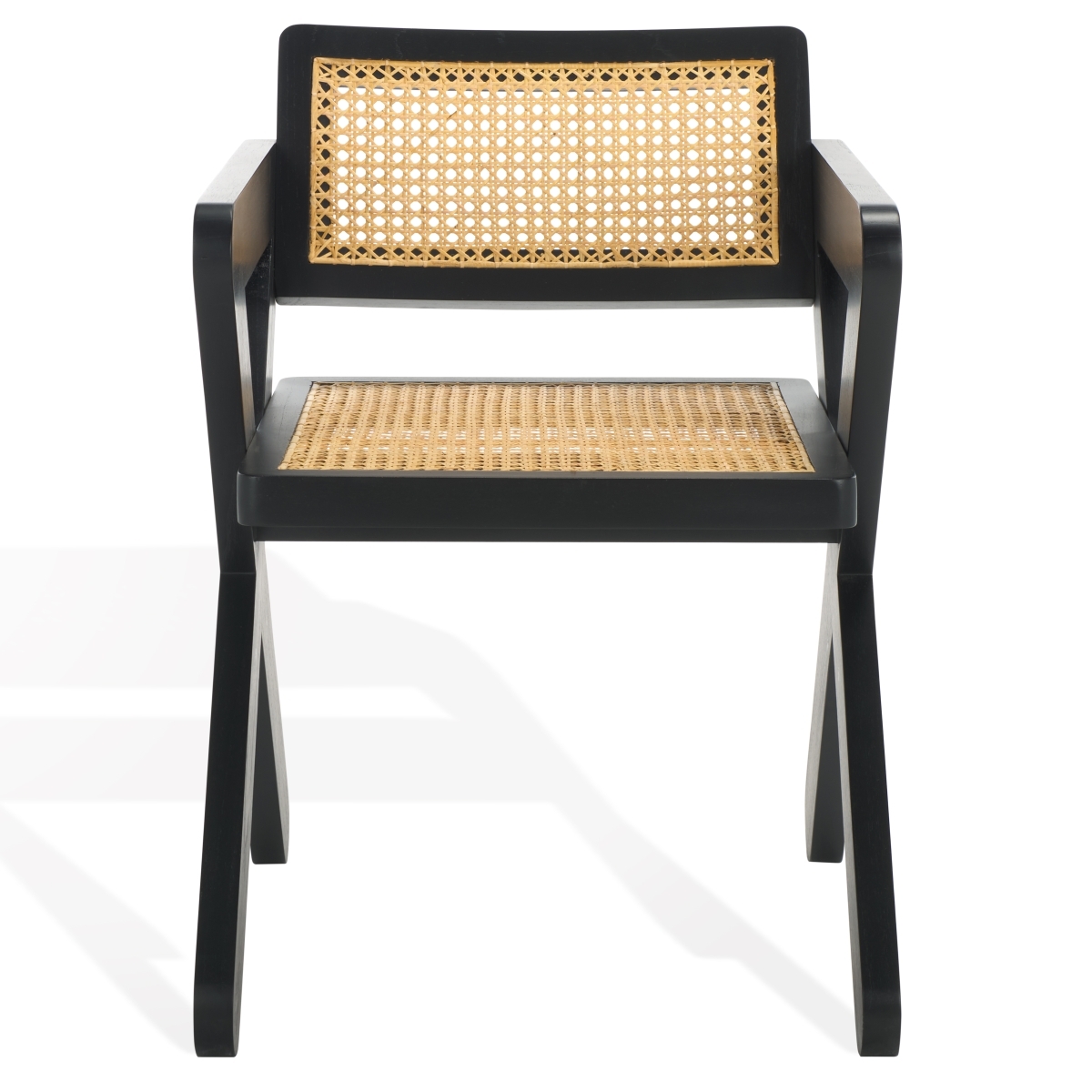 Tyrrell Rattan Dining Chair - Black / Natural - Image 0