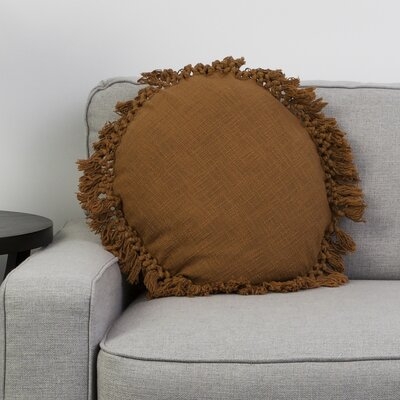Shnorhali Round Cotton Pillow Cover and Insert - Image 0