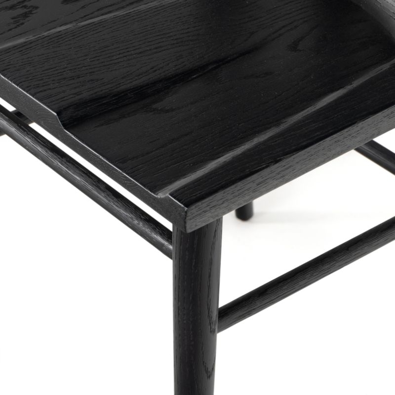 Johnny Black Oak Dining Chair - Image 5