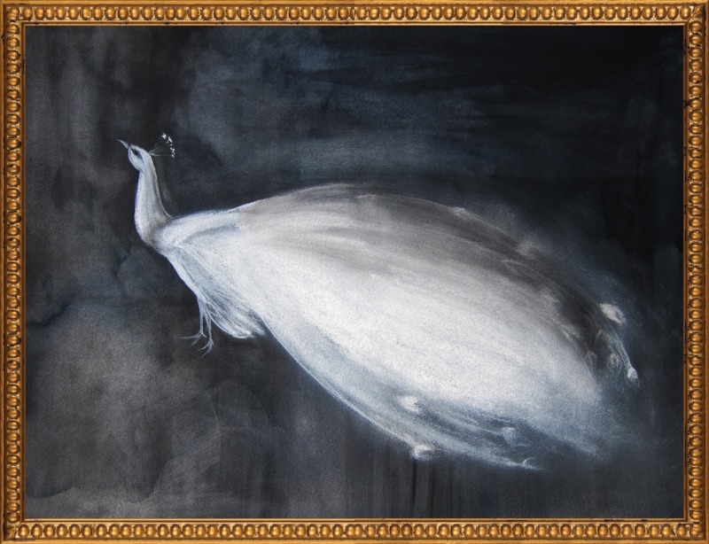 White Peacock by Christine Lindstrom for Artfully Walls - Image 0