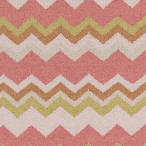 Frontier Pink Indoor 3'6" x 5'6" Handmade Rug - Image 0