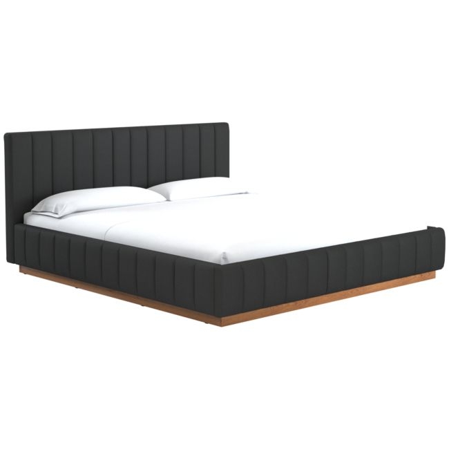 Forte Kanvas Ebony King Natural Bed - Image 0