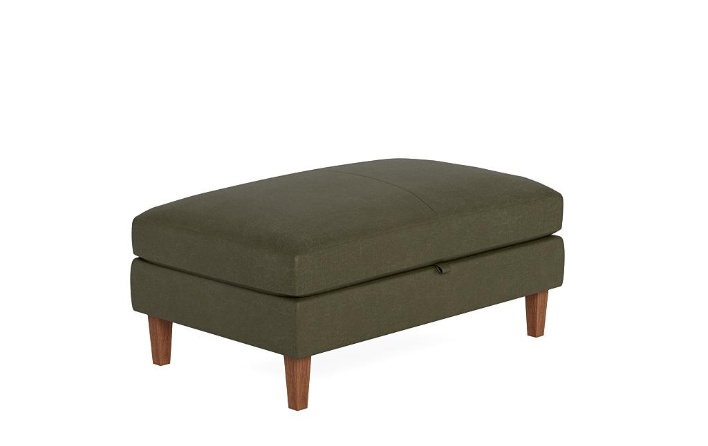 Sloan Leather Storage Ottoman - Image 1