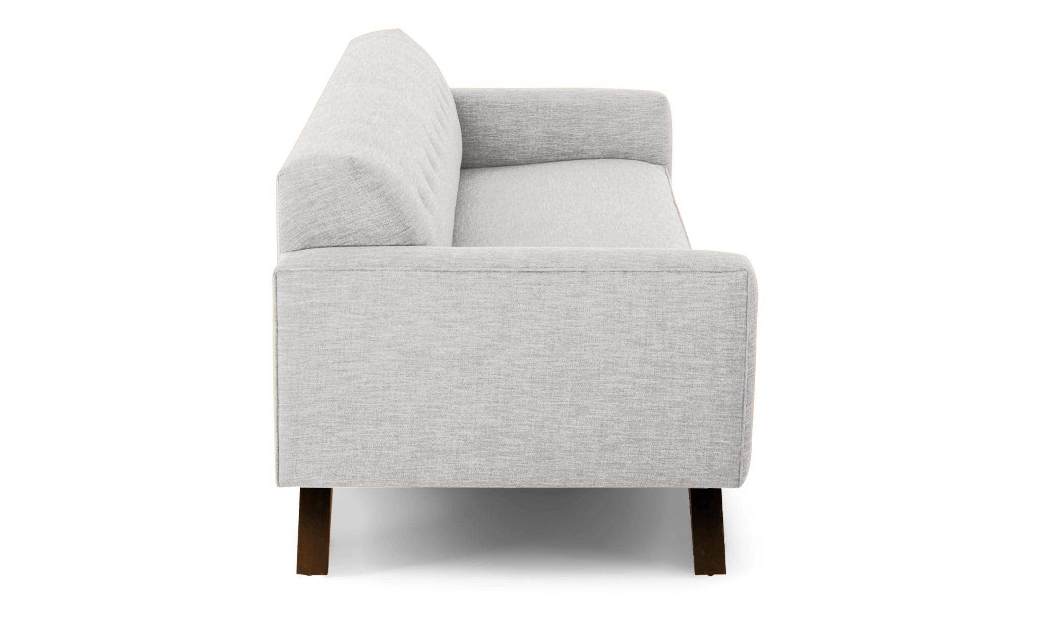 Modern Sofa - Roddy Mid Century Couch - Sunbrella Premier Fog - Mocha - Gray - Image 2
